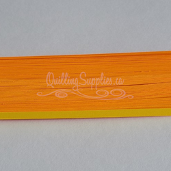 delightfully edgy double color orange cardstock strips 5mm