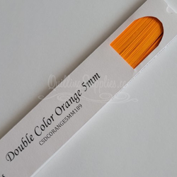 delightfully edgy double color orange cardstock strips 5mm