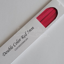 delightfully edgy double color red cardstock strips 5mm