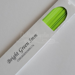 delightfully edgy bright green cardstock strips 5mm