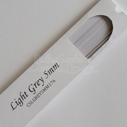 delightfully edgy light grey cardstock strips 5mm