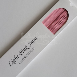 delightfully edgy light pink cardstock strips 5mm