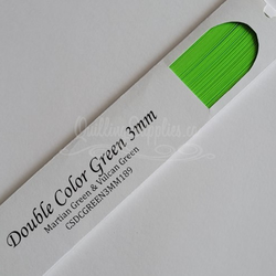 delightfully edgy double color green cardstock strips 3mm