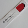delightfully edgy re-entry red cardstock strips 3mm
