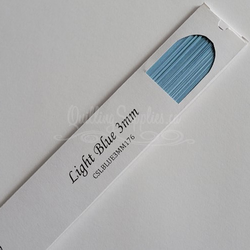 delightfully edgy light blue cardstock strips 3mm