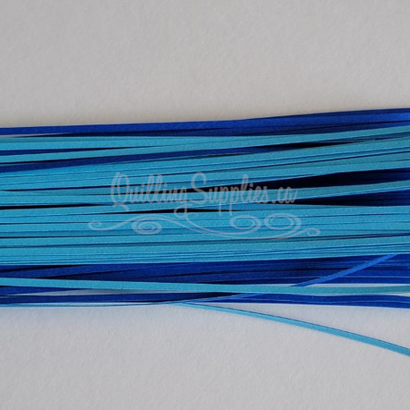 delightfully edgy double color blue cardstock strips 1.5mm