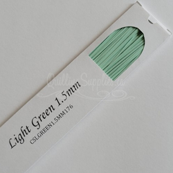 delightfully edgy light green cardstock strips 1.5mm