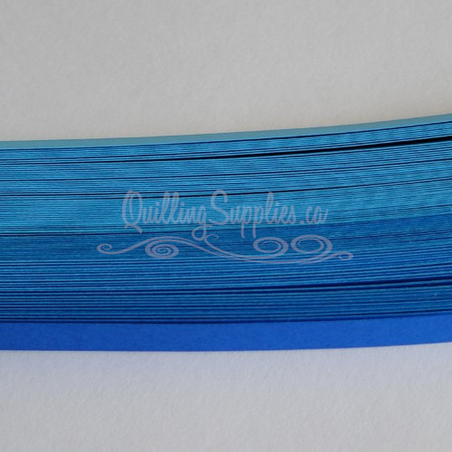 delightfully edgy double color blue cardstock strips 10mm