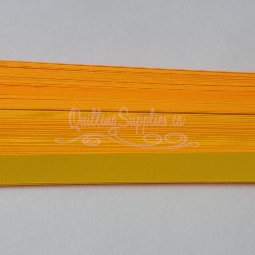 delightfully edgy double color orange cardstock strips 10mm
