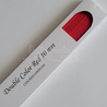 delightfully edgy double color red cardstock strips 10mm