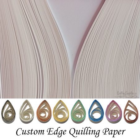 delightfully edgy white quilling paper