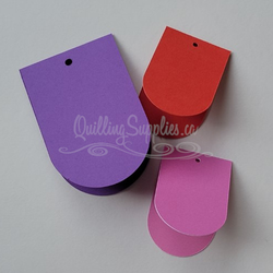 Folded Rounded Rectangle Gift Tags