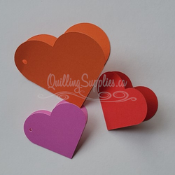 Folded Heart Gift Tags