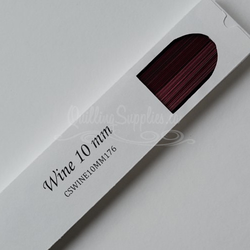 delightfully edgy red wine quillography strips 10mm