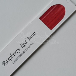 delightfully edgy raspberry red quillography strips 3mm