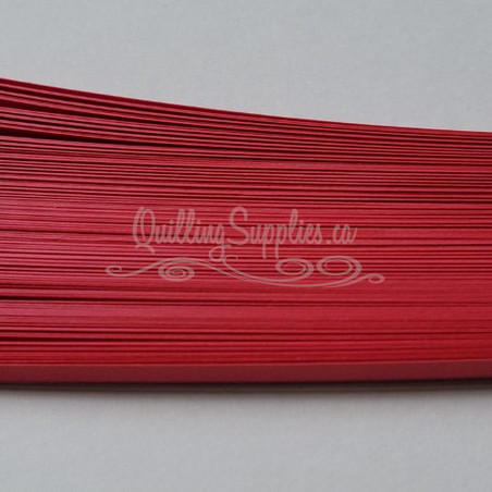 delightfully edgy raspberry red quillography strips 3mm