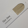 Delightfully Edgy tan quillography strips in 3mm