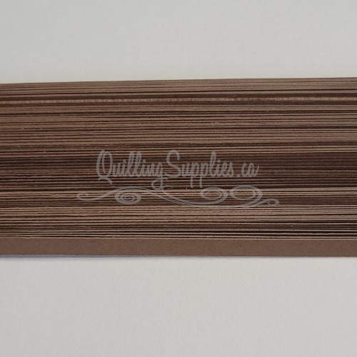 Delightfully Edgy mocha quillography strips in 5mm