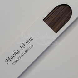 Delightfully Edgy mocha quillography strips in 10mm