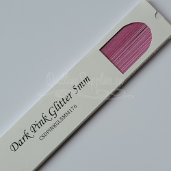 delightfully edgy dark pink glitter cardstock quillography strips 5mm