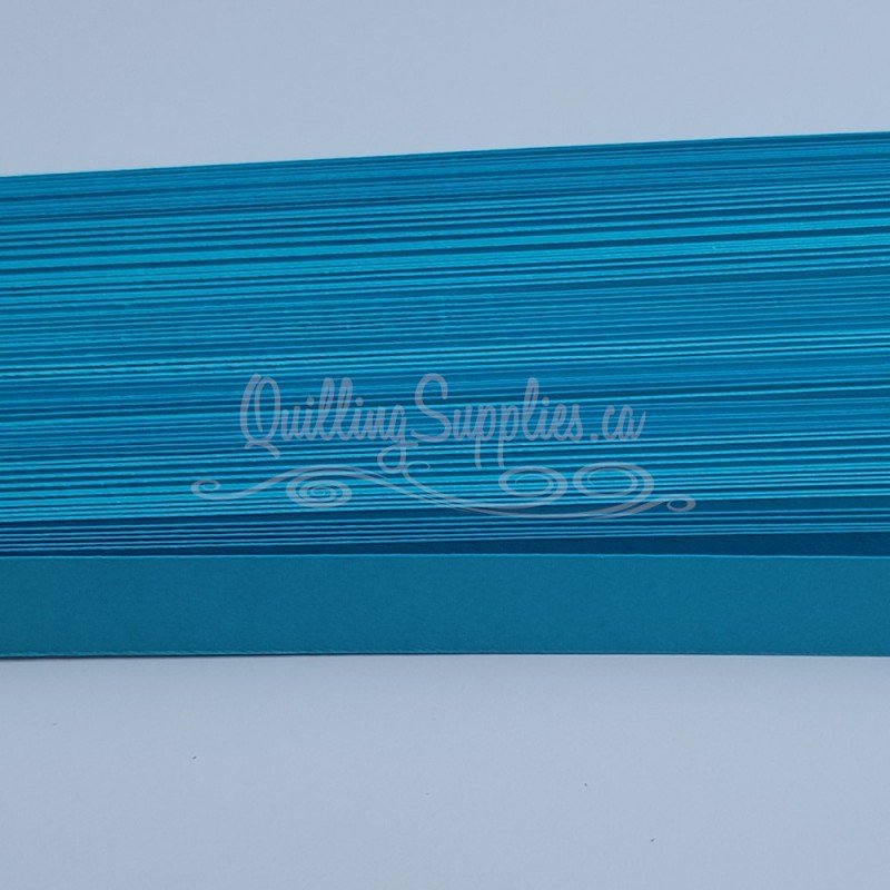 delightfully edgy robin's egg blue cardstock quillography strips 10mm