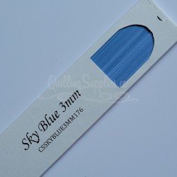 delightfully edgy sky blue cardstock quillography strips 3mm