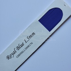 delightfully edgy royal blue cardstock quillography strips 1.5mm