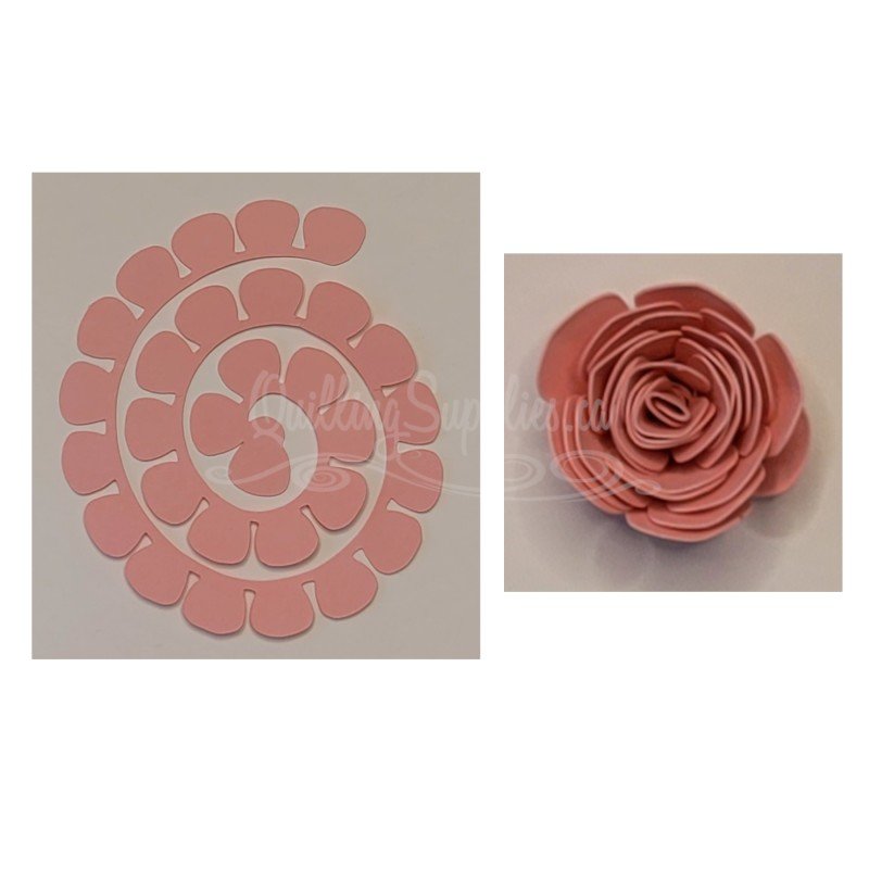 Rolled flower 75 cutout Quillingsupplies.ca