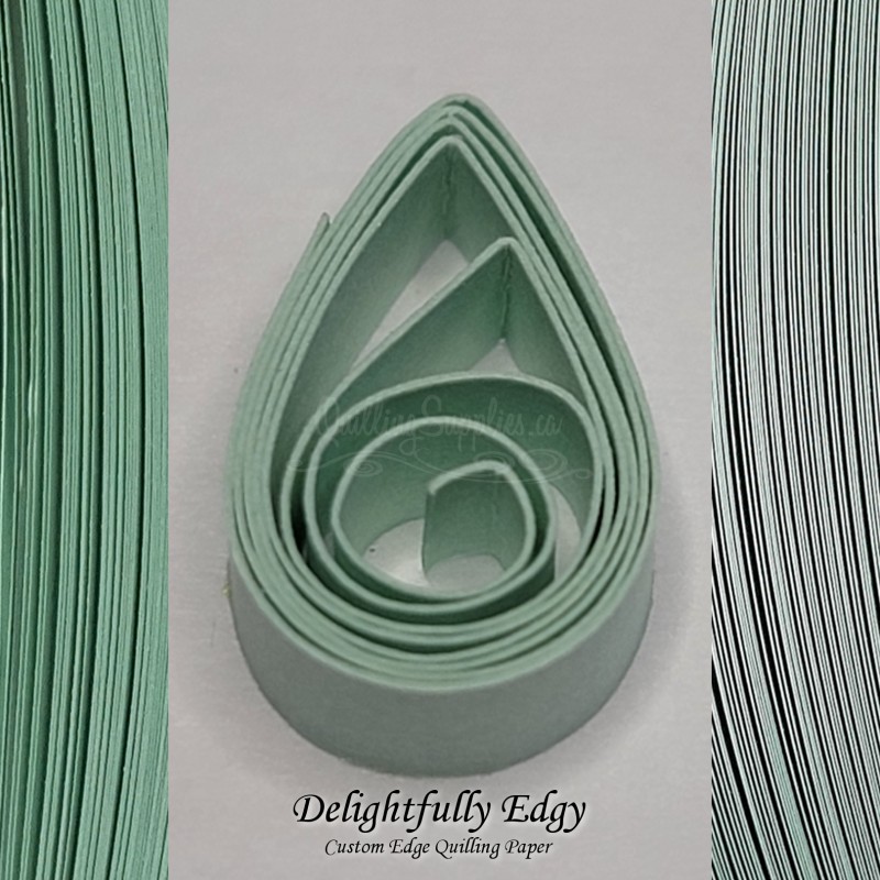 delightfully edgy sea foam green quilling paper