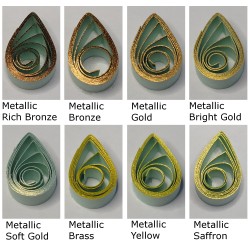 Delightfully Edgy metallic sea foam green metallic teardrops sample 2