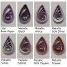 delightfully edgy lilac quilling paper metallic teardrops 1