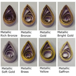 delightfully edgy lilac quilling paper metallic teardrops 2