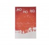 hohoho red and white blank christmas card for quilled embellishment