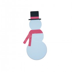 Snowman cardstock cutout