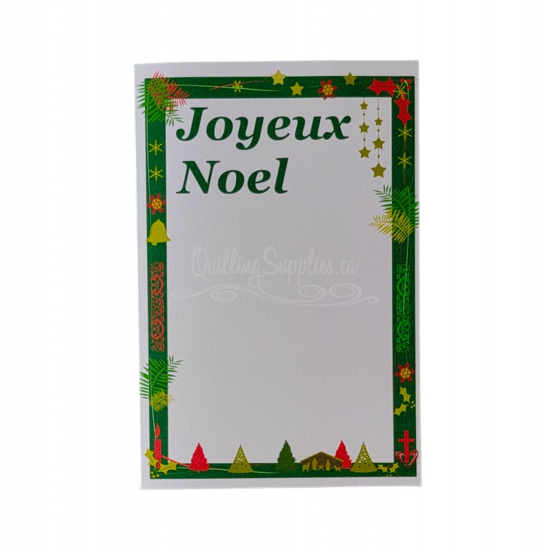 joyeux noel blank christmas card quilingsupplies.ca