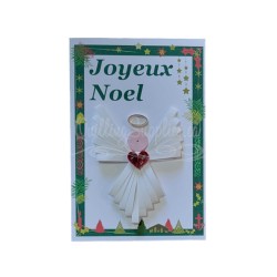 joyeux noel blank christmas card with  quilled angel quilingsupplies.ca