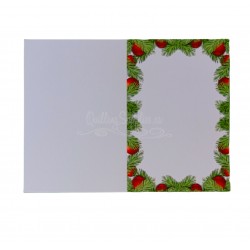 greenery boarder blank christmas card quillingsupplies.ca