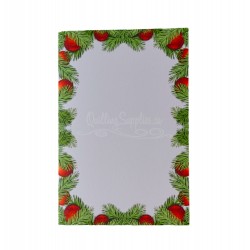 greenery boarder blank christmas card quillingsupplies.ca