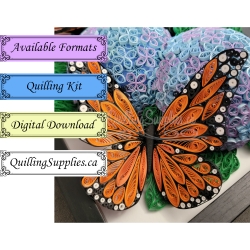 delightfully edgy quilled monarch butterfly pattern