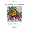 Delightfully Edgy quilled tiger swallowtail butterfly pattern kit
