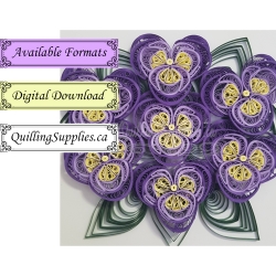 delightfully edgy quilled pansy flower instructions