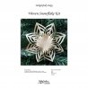 Delightfully edgy woven paper snowflake design kit