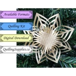 Delightfully edgy woven paper snowflake design