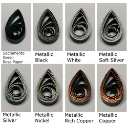Mossy Glen Quilling Paper Assortment 3mm, 100 Strips; Custom Edge Metallic Quilling Paper-Delightfully Edgy Quilling Paper