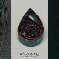 Mossy Glen Quilling Paper Assortment 3mm, 100 Strips; Custom Edge Metallic Quilling Paper-Delightfully Edgy Quilling Paper