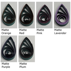 Mossy Glen Quilling Paper Assortment 3mm, 100 Strips; Custom Edge Metallic Quilling Paper-Delightfully Edgy Quilling Paper