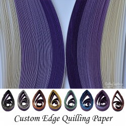 Pansy Petal shades of purple multipack quilling paper strips 3mm