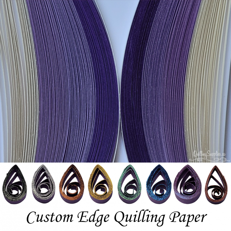 Pansy Petal shades of purple multipack quilling paper strips 3mm