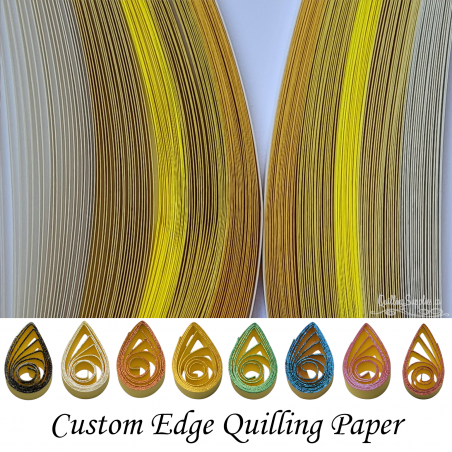 Morning Sun shades of yellow multipack quilling paper strips 3mm