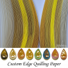 Morning Sun shades of yellow multipack quilling paper strips 3mm